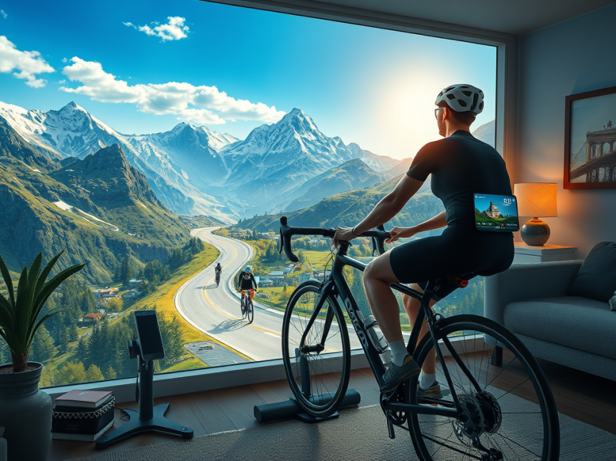 Rouvy : Pédaler avec réalité augmentée à la&nbsp;maison